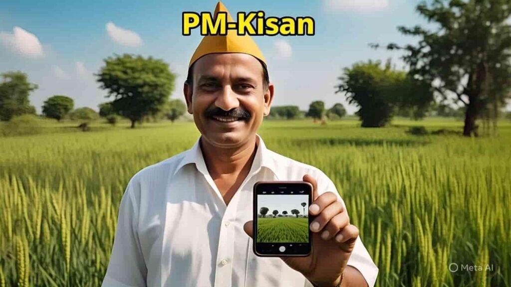 मोबाइल पर PM-Kisan पोर्टल देखते किसान मोबाइल पर पीएम किसान पोर्टल खोलकर जानकारी प्राप्त करता हुआ भारतीय किसान फसल के साथ खुश किसान अधिक फसल उत्पादन के साथ पीएम किसान योजना का लाभ लेता हुआ खुशहाल किसान आधार कार्ड और बैंक पासबुक के साथ दस्तावेज़ दिखाता किसान PM-Kisan योजना के लिए जरूरी दस्तावेज़ के साथ खड़ा किसान कृषि अधिकारी किसान को योजना समझाते हुए PM-Kisan योजना की जानकारी देता हुआ कृषि अधिकारी